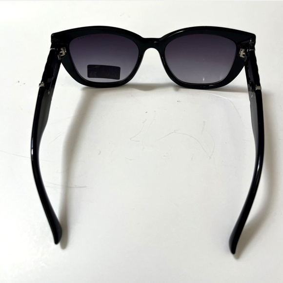 New GUESS Cat Eye Sunglasses GO00051 Acetate Black Embossed Lattice Logo main image 6